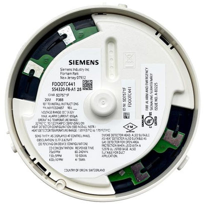 Siemens FDOOTC441 Multi-Criteria Fire / CO Detector