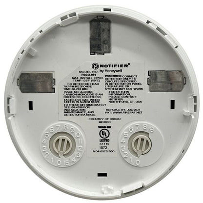 Notifier FSCO-951 Addressable Carbon Monoxide Detector (White)