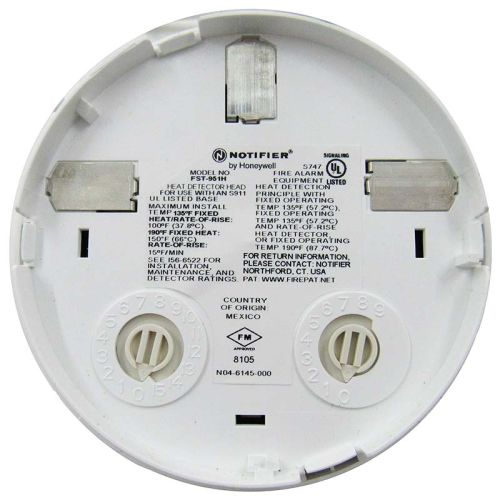 Notifier FST-951H High Temp 190F Heat Detector (White)