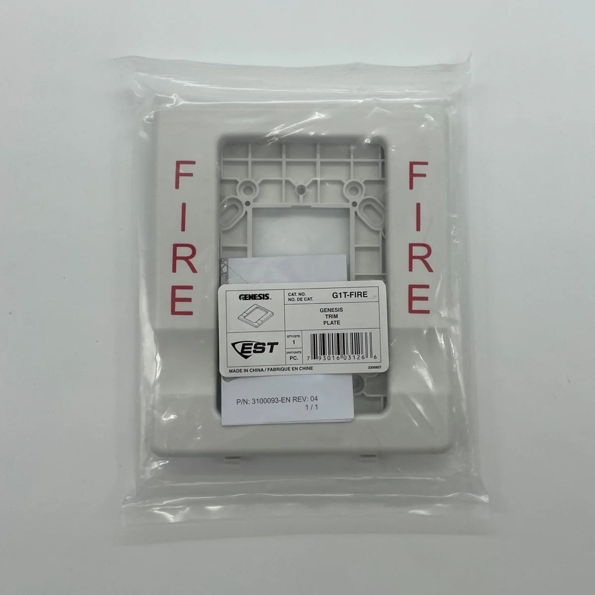 Edwards G1T-FIRE Genesis 1-Gang to 4 Inch Trim