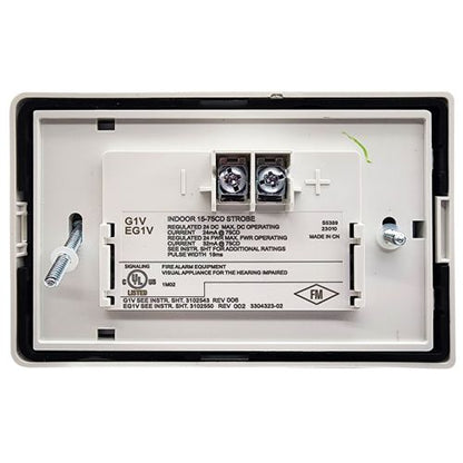 Edwards EST G1VWF Compact Strobe for Wall Mounting (White)