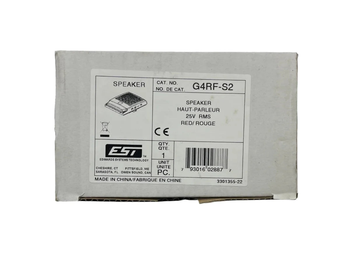 Edwards EST G4RF-S2 Fire Alarm Speaker