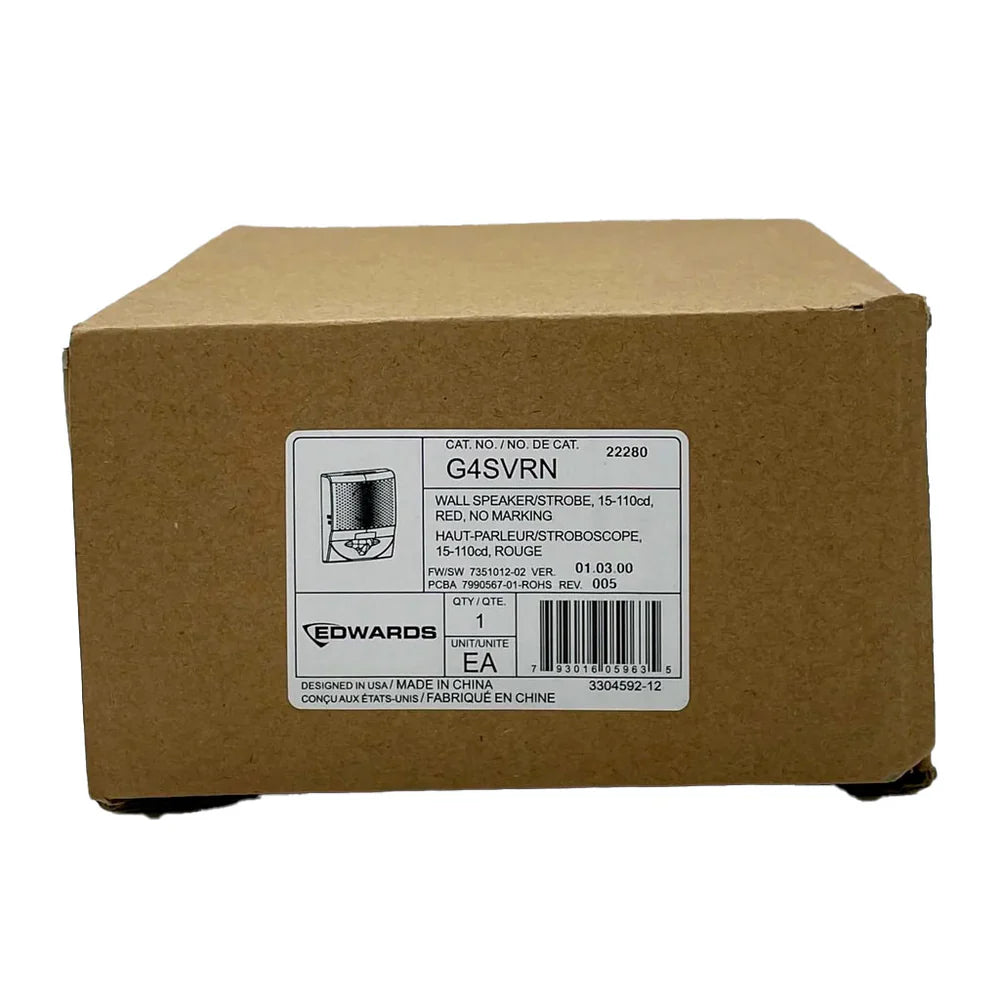 Edwards G4SVRN Wall Speaker Strobe