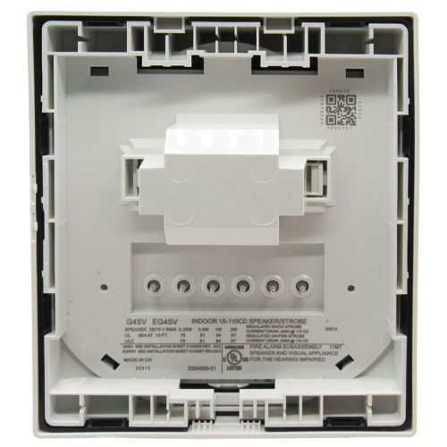Edwards EST G4SVWN Wall Mount Speaker Strobe (White)