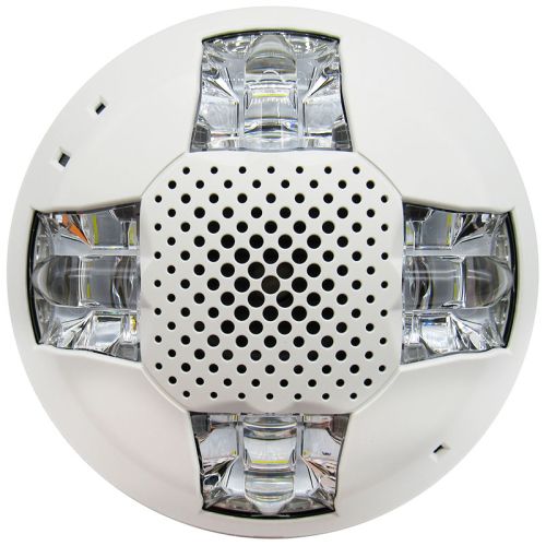 Edwards EST GCAVWN Ceiling Mount Horn Strobe (White)