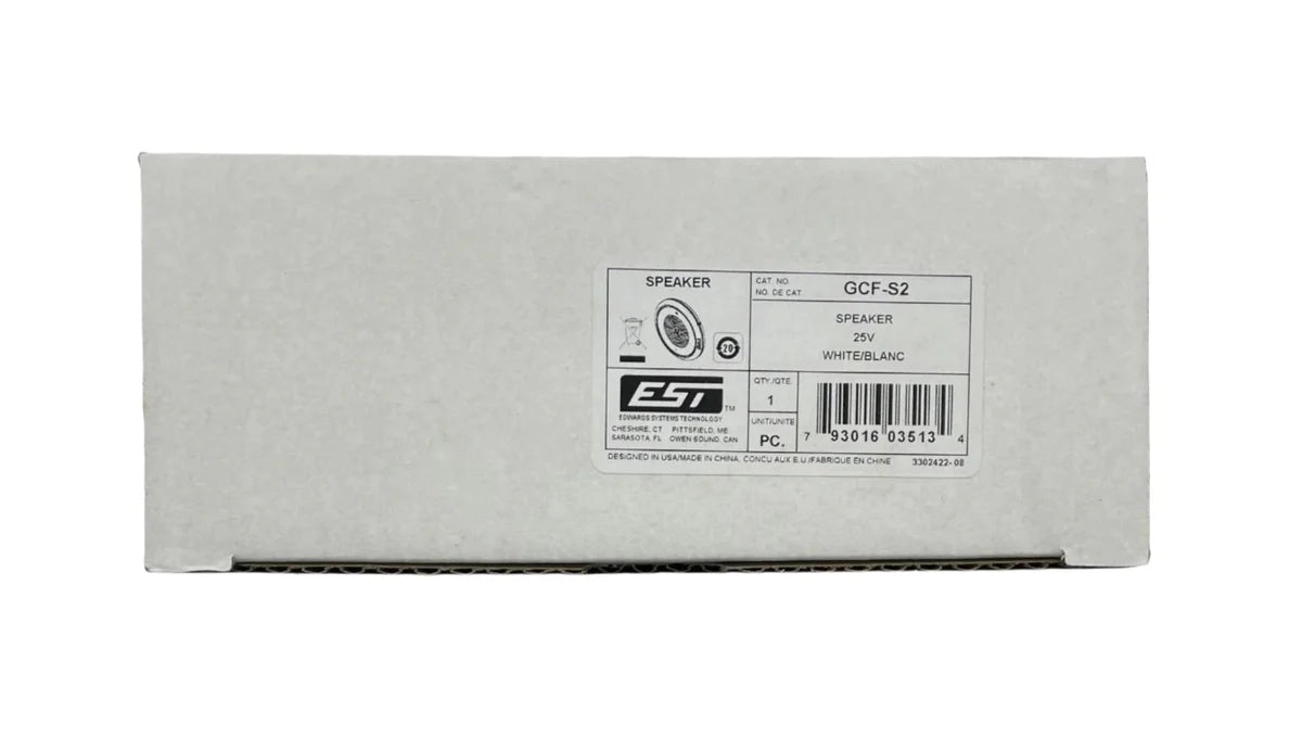 Edwards GCF-S2 Speaker 25V White with Fire Mark
