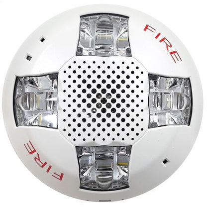 Edwards EST GCSVWF Ceiling Mount Speaker Strobe (White)