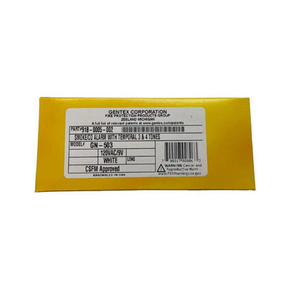 Gentex GN-503 Combination Smoke/CO Alarm