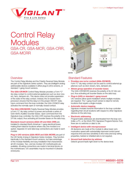 Kidde GSA-CR Control Relay Module