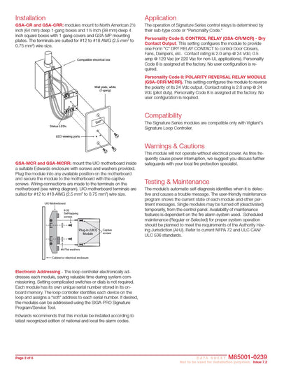 Kidde GSA-CR Control Relay Module