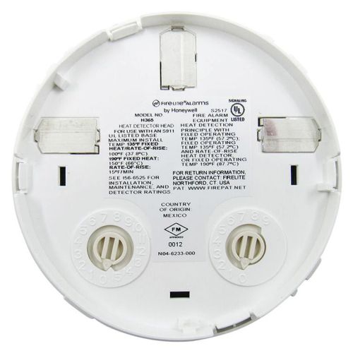 Fire-Lite H365 Fixed Temp (135F) Thermal Sensor (White)
