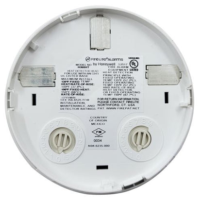 Fire-Lite H365HT High Temp 190F Heat Detector (White)