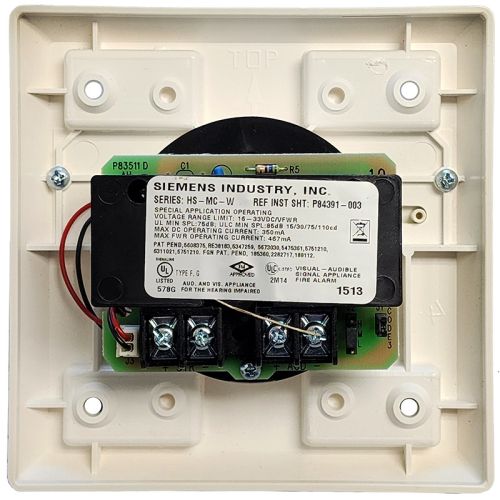 Siemens HS-MC-W Multi-Candela Horn Strobe (White)