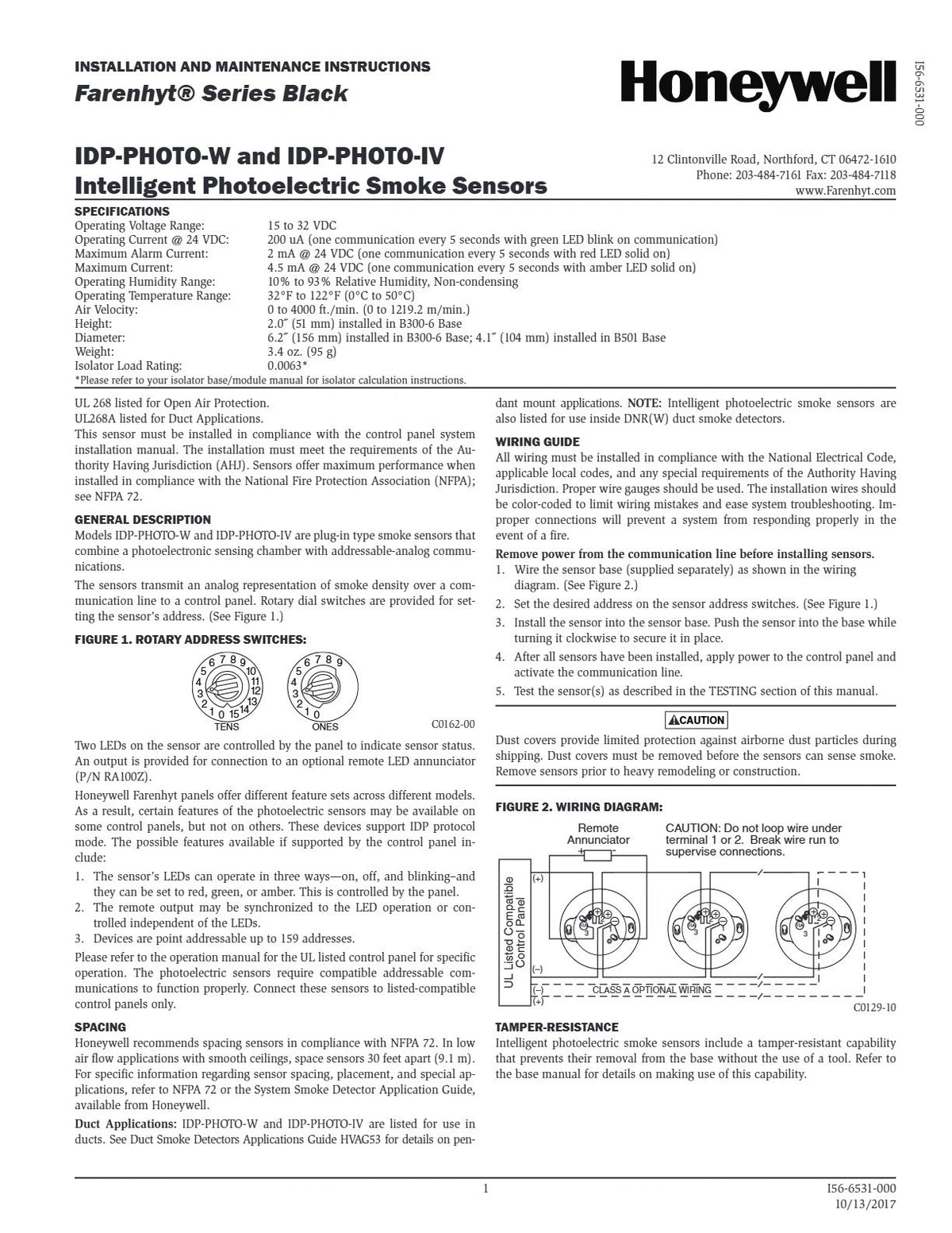 Silent Knight IDP-PHOTO-IV Smoke Detector