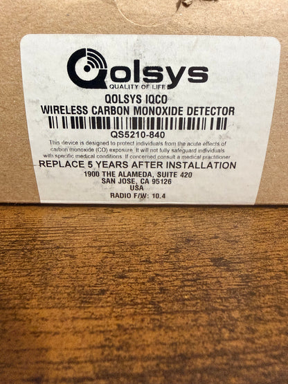 Qolsys QS5210-840 IQ Wireless Carbon Monoxide Detector
