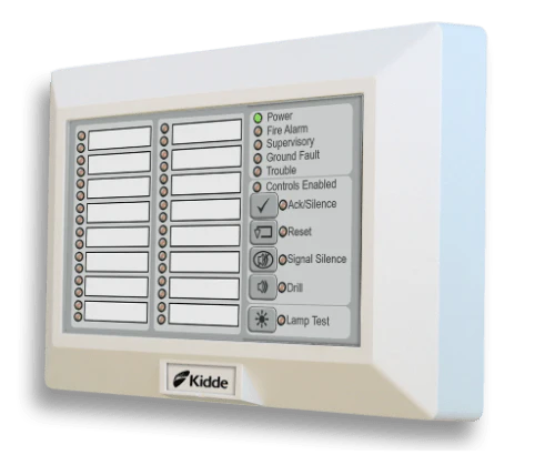 Kidde K-RLED-C 16-pair LED Zone Annunciator with Common Controls