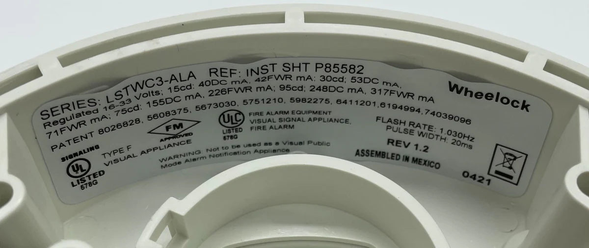 Wheelock LSTWC3-ALA Exceder LED3 Strobe