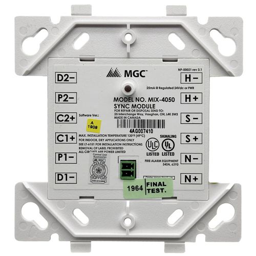 Mircom MIX-4050 Synch Module