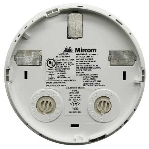 Mircom MIX-2351AP Intelligent Photoelectric Smoke Detector (White)