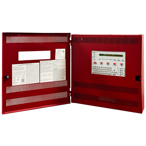 Notifier NFS-320R (Intelligent FACP) in Red Cabinet