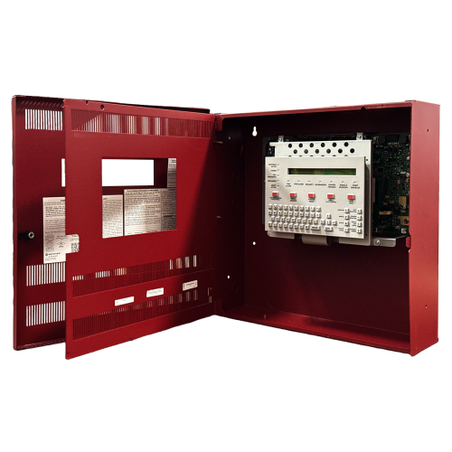 Notifier NFS-320R (Intelligent FACP) in Red Cabinet