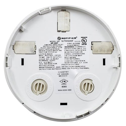 Notifier NP-200T Photo Detector w/ 135F Fixed Temp Sensor (White)