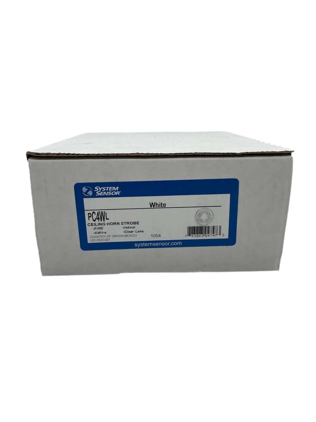 System Sensor PC4WL Horn Strobe White Ceiling