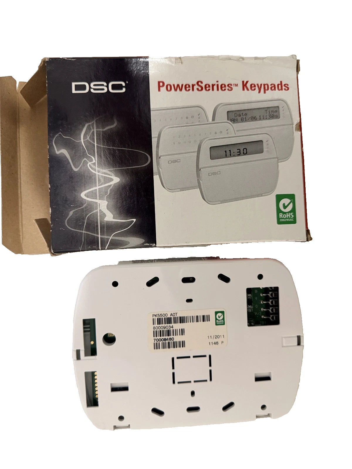DSC PK5500ENG ADT Power Series Keypad 64Z MSG LCD