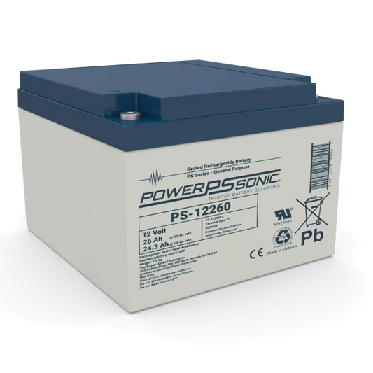 Power Sonic PS-12260 F2 Battery 12V 26Ah