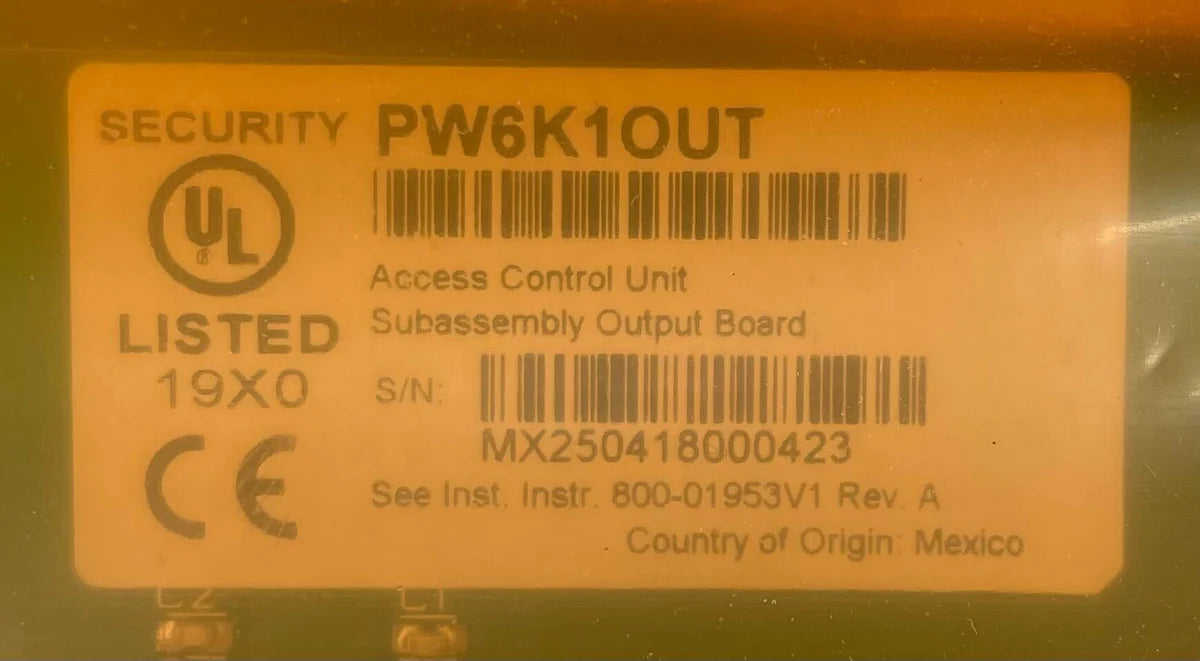 Honeywell PW6K1OUT Access Control Unit