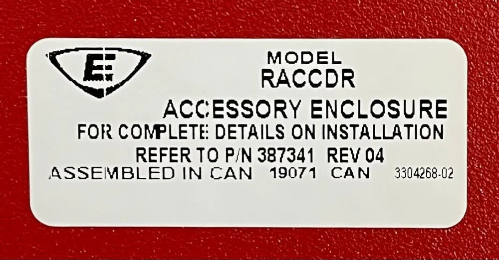 Edwards RACCDR Door for RACCR Wallbox