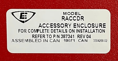 Edwards RACCDR Door for RACCR Wallbox