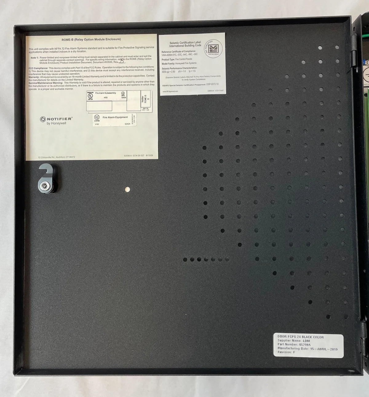 Notifier ROME-B Relay Module Enclosure Black