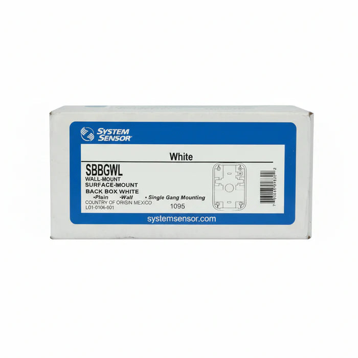 System Sensor SBBGWL Wall Surface Mount Back Box White