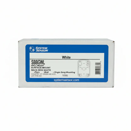 System Sensor SBBGWL Wall Surface Mount Back Box White