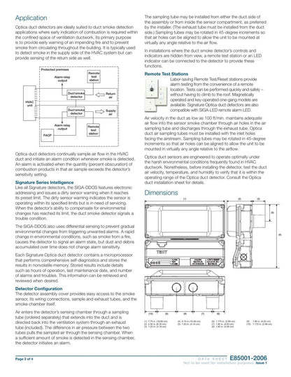 Edwards EST SIGA-DDOS Optica Duct Detector
