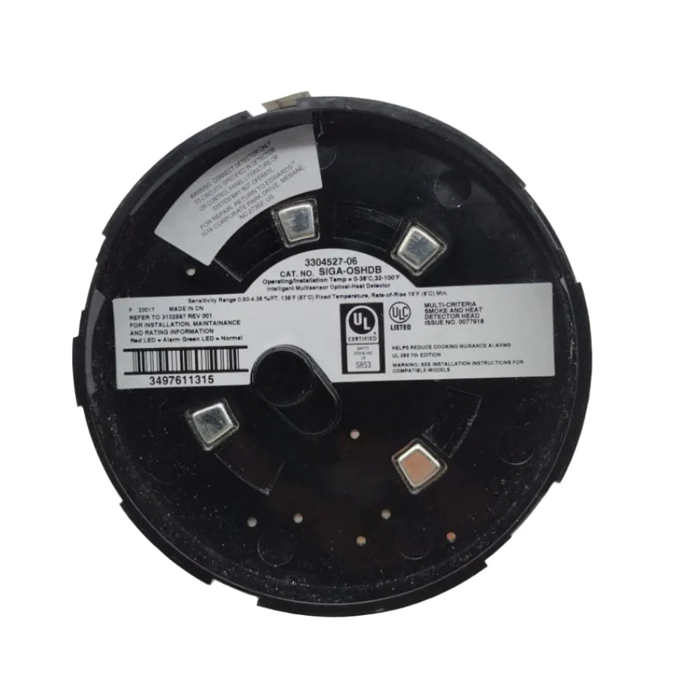 Edwards SIGA-OSHDB Multi-Criteria Smoke and Heat Detector Black