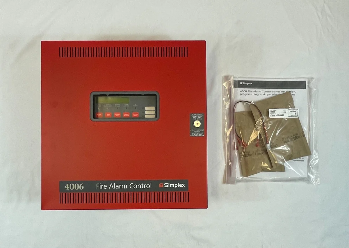 SIMPLEX 4006-9101 Fire Alarm Panel Red 120VAC