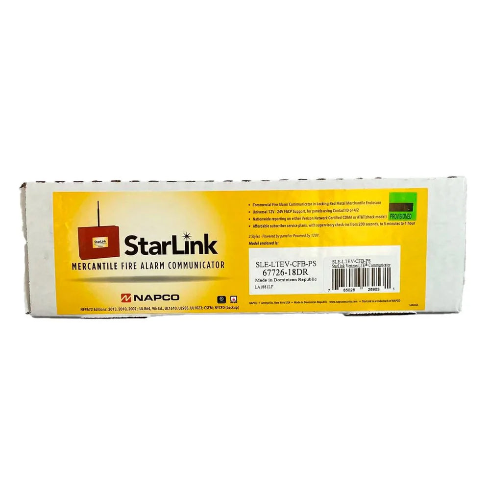 Napco SLE-LTEV-CFB-PS StarLink Fire Universal 12V/24V