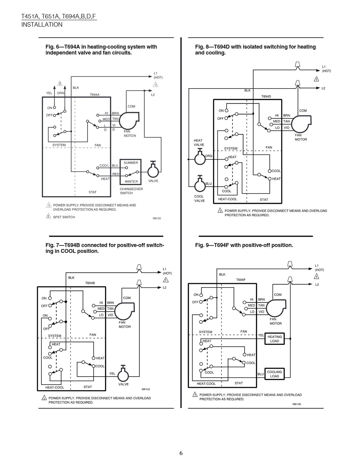Honeywell T651A3018 Medium Duty Line Voltage Thermostat