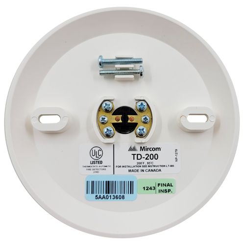 Mircom TD-200 Fixed Temp (200F) Heat Detector