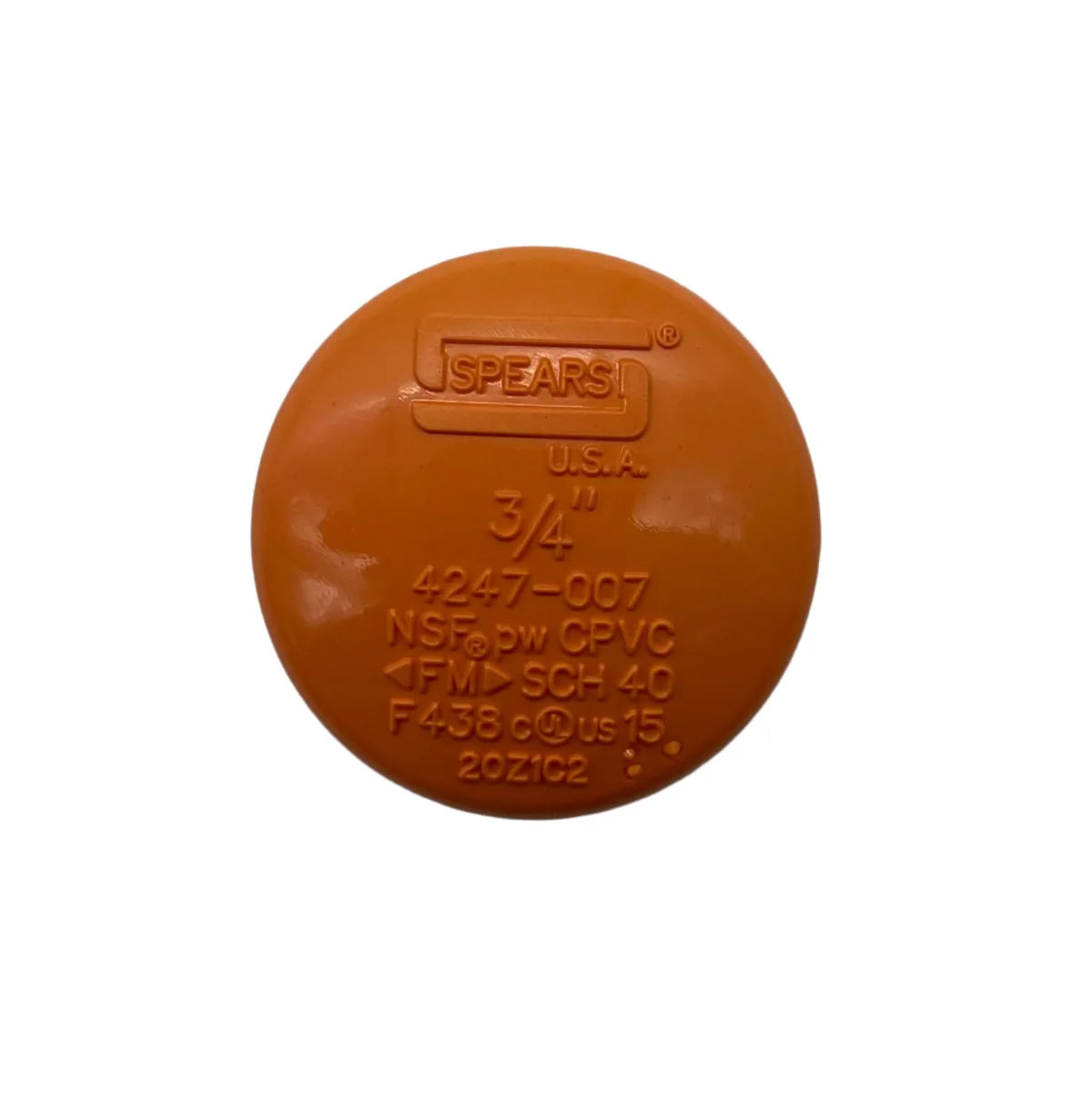 Vesda VP-EC End Cap, 3/4″ CPVC, Pack of 25