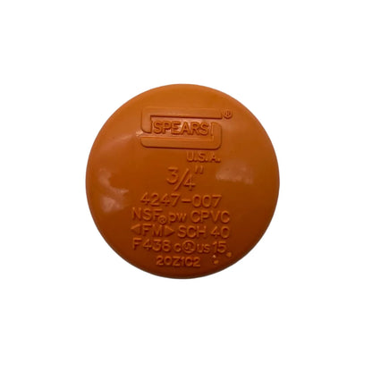 Vesda VP-EC End Cap, 3/4″ CPVC, Pack of 25