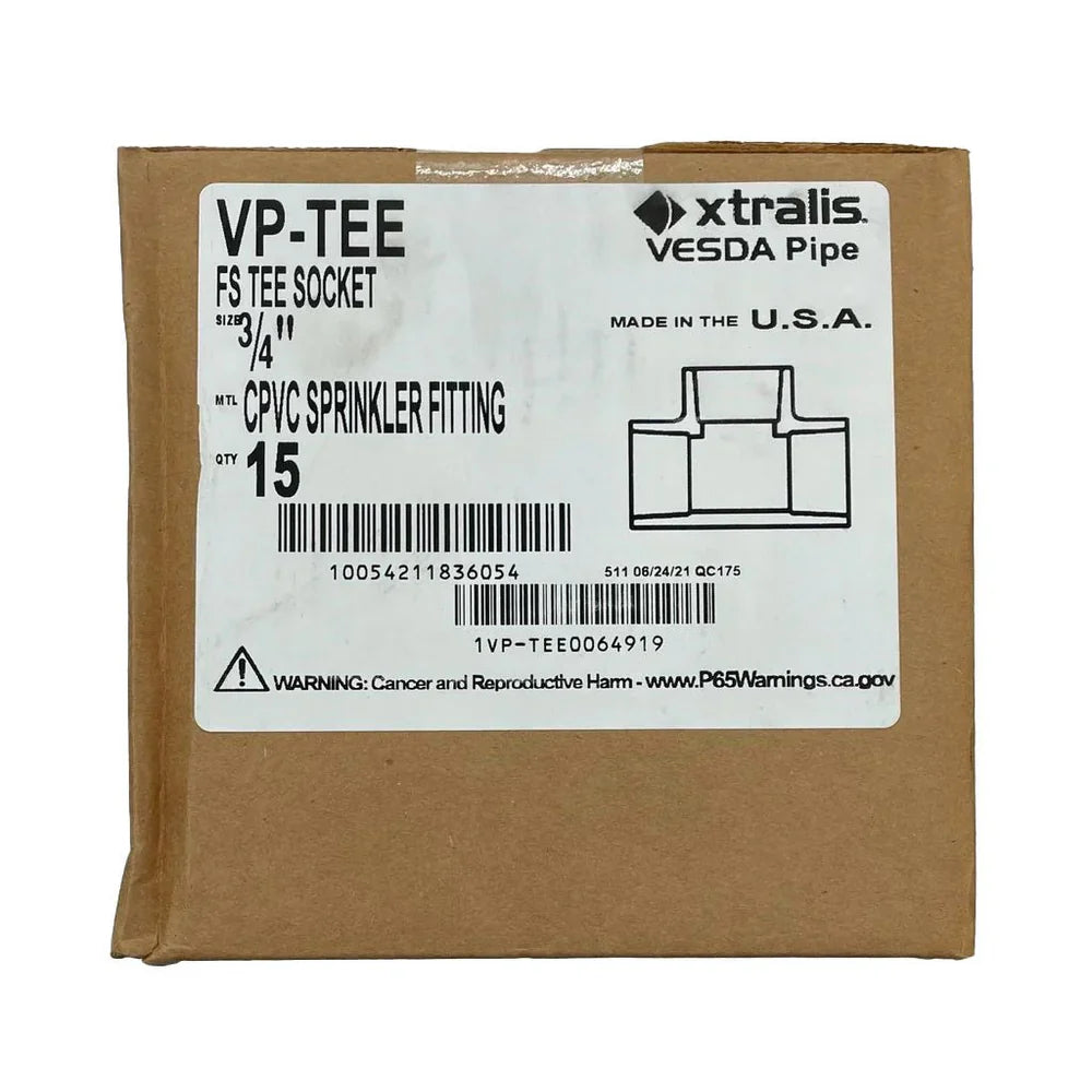 Vesda VP-TEE Pipe Tee Box of 15 With Led