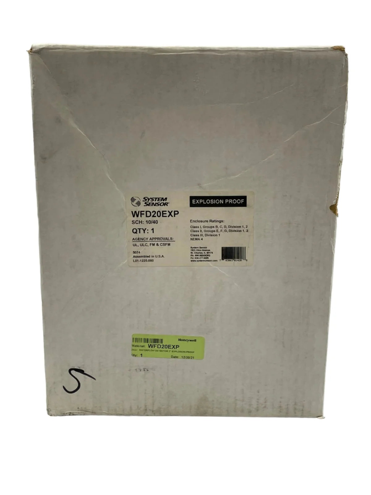 System Sensor WFD20EXP Waterflow Detector