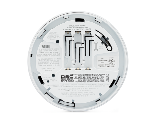 DSC WS4936 Wireless Photoelectric Smoke Detector