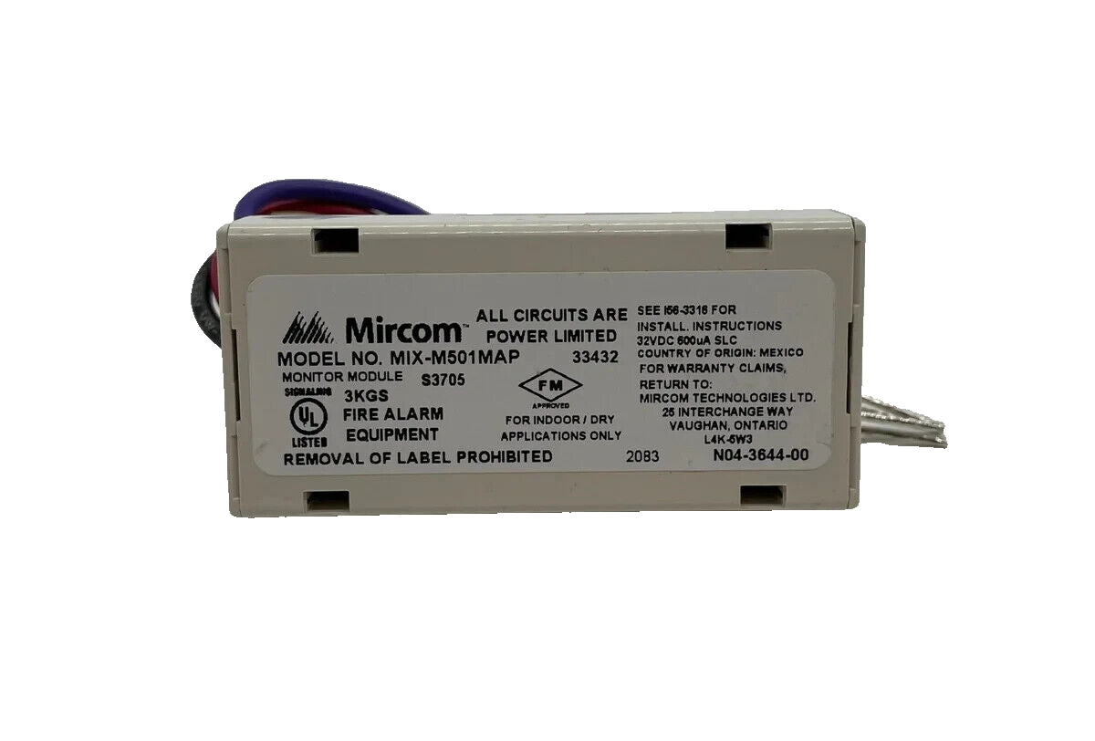 Mircom MIX-M501MAP Monitor Module - Same Day Shipping (SEALED)