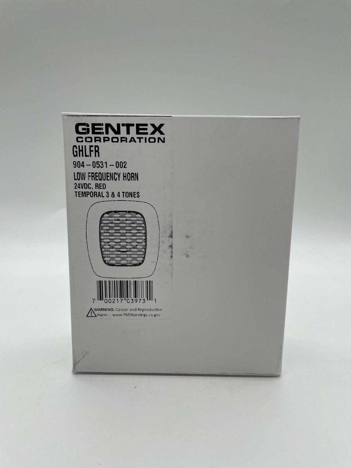 Gentex GHLFR (904-0531-002) Low Frequency Horn, 24VDC 520Hz, Red