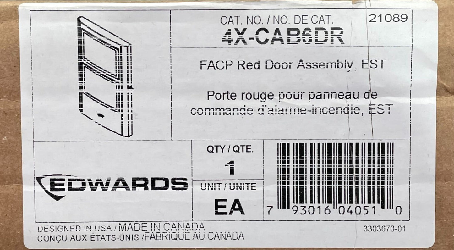Edwards 4X-CAB6DR - Same Day Shipping (SEALED)