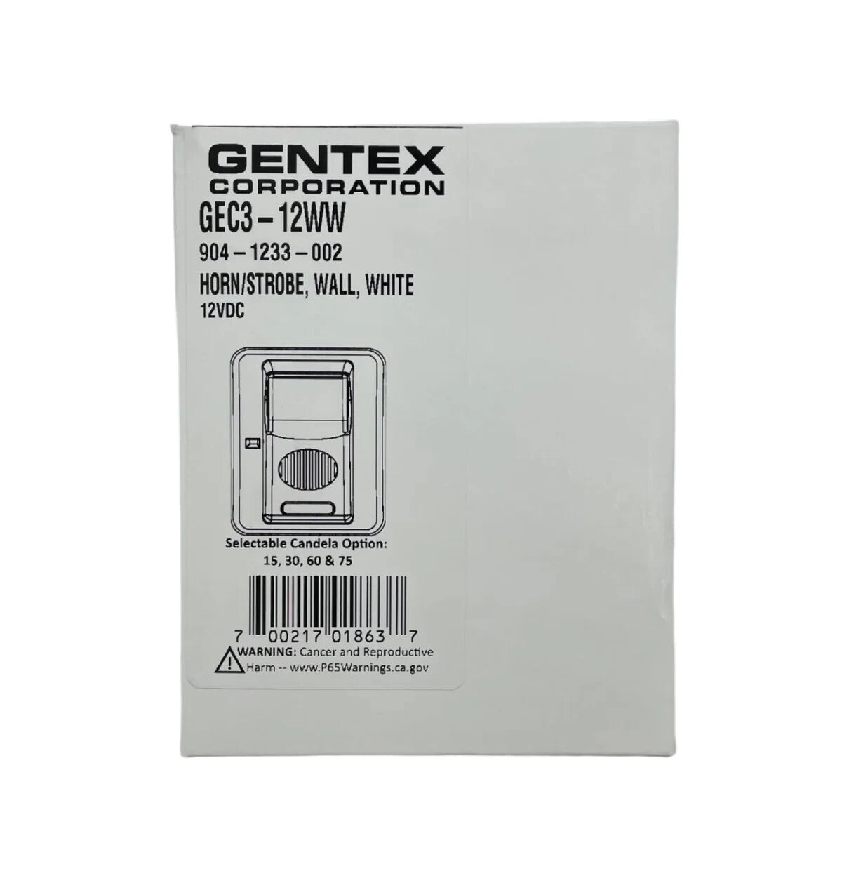 Gentex GEC3-12WW (904-1233-002) - Same Day Shipping (SEALED)